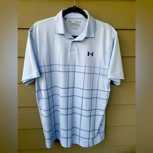 Men’s under armor, golf shirt, medium